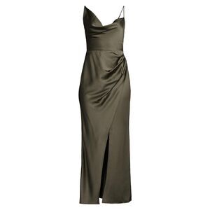 Significant Other Aria Draped Satin Gown